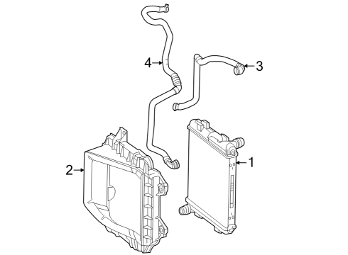 2016 Mercedes-Benz GLE63 AMG S Radiator & Components Diagram 5