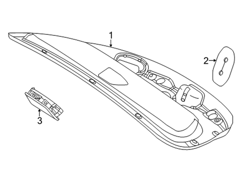 2021 Mercedes-Benz AMG GT Interior Trim - Trunk Diagram