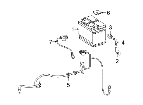 2005 Mercedes-Benz CLK55 AMG Battery Diagram