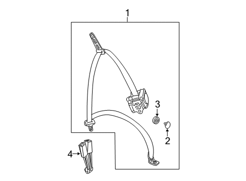 2007 Mercedes-Benz E350 Seat Belt Diagram 3