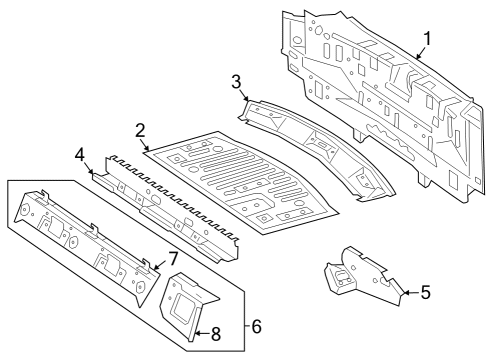 2022 Mercedes-Benz CLS450 Rear Body Diagram