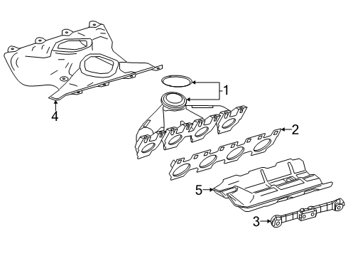 2023 Mercedes-Benz G550 Exhaust Manifold Diagram