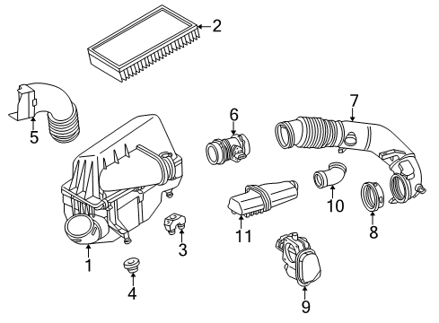 Air Cleaner Assembly Diagram for 112-090-08-01