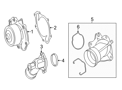 2017 Mercedes-Benz Sprinter 3500 Water Pump Diagram 2