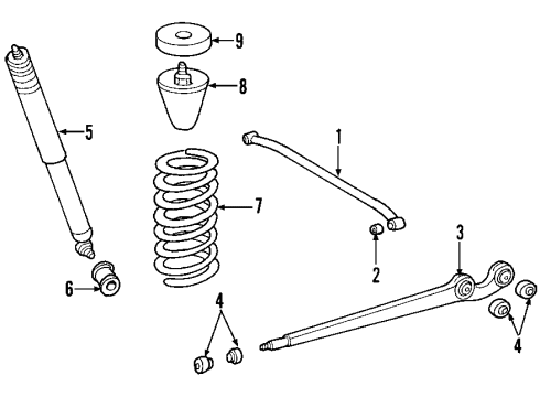 Shock Absorber Diagram for 006-326-09-00