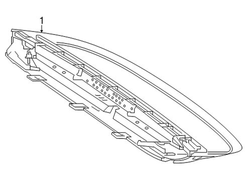 High Mount Lamp Diagram for 222-906-72-03