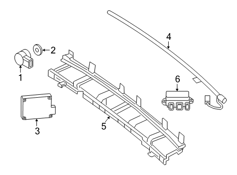 Sensor Bracket Diagram for 205-885-40-14