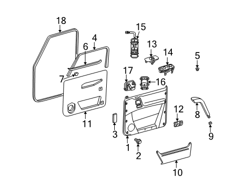 2005 Mercedes-Benz G55 AMG Power Seats Diagram 1