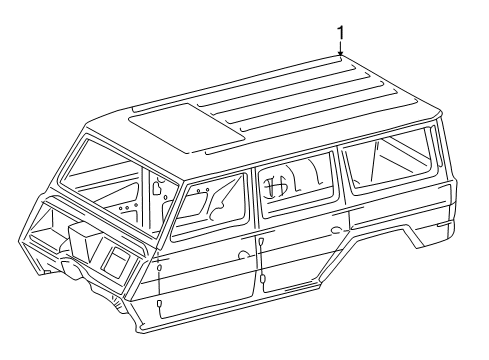 2005 Mercedes-Benz G500 Body Shell Diagram