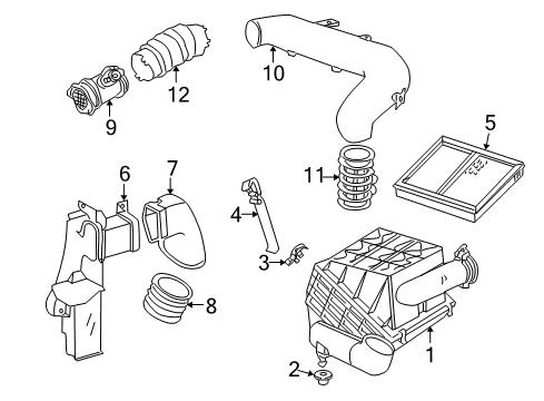 1997 Mercedes-Benz C280 Filters Diagram