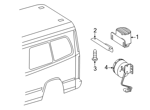 2012 Mercedes-Benz Sprinter 3500 Parking Aid Diagram 2