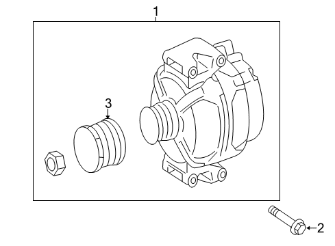 2014 Mercedes-Benz E550 Alternator Diagram 3