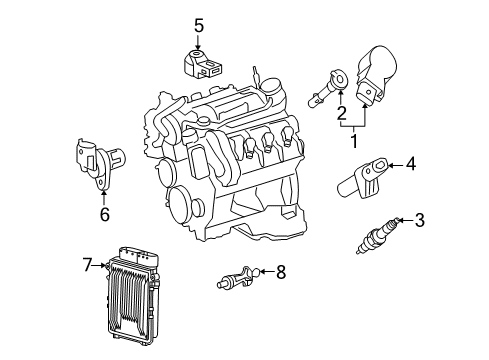 2009 Mercedes-Benz C63 AMG Ignition System Diagram