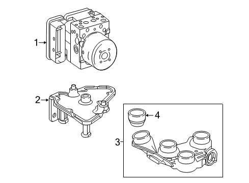 2017 Mercedes-Benz C43 AMG Anti-Lock Brakes Diagram 2