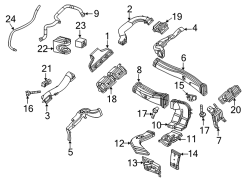 2023 Mercedes-Benz GLE63 AMG S Ducts Diagram 2