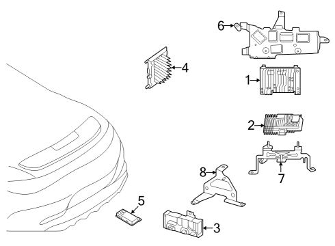 2023 Mercedes-Benz SL63 AMG Electrical Components Diagram 2