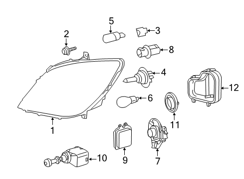 2010 Mercedes-Benz Sprinter 2500 Headlamps, Headlamp Washers/Wipers