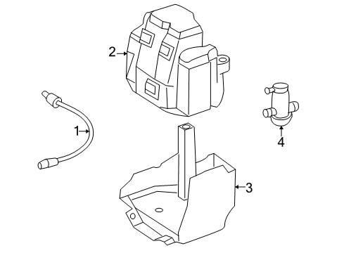 2007 Mercedes-Benz SLK55 AMG Emission Components Diagram