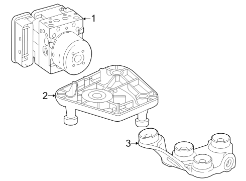 ABS Pump Assembly Diagram for 214-900-13-06