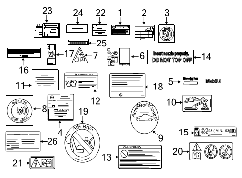 Emission Label Diagram for 275-221-42-01