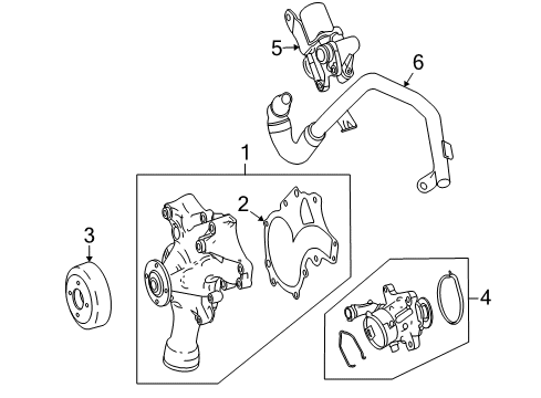 2007 Mercedes-Benz CLS63 AMG Water Pump Diagram