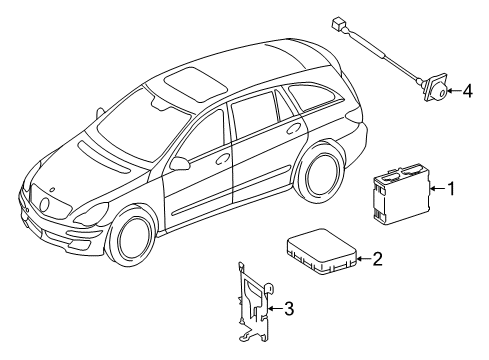 2011 Mercedes-Benz R350 Parking Aid Diagram 2