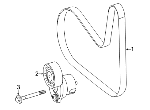 2020 Mercedes-Benz GLE350 Belts & Pulleys