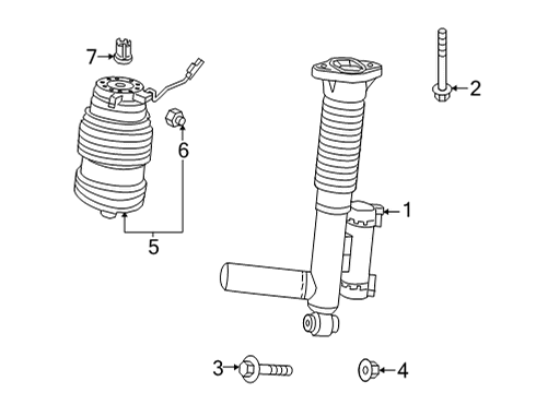 2019 Mercedes-Benz AMG GT 63 S Shocks & Components - Rear Diagram