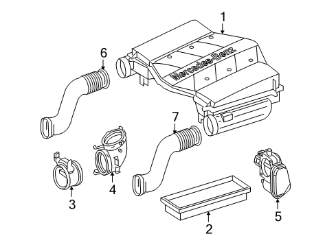 2011 Mercedes-Benz ML350 Throttle Body