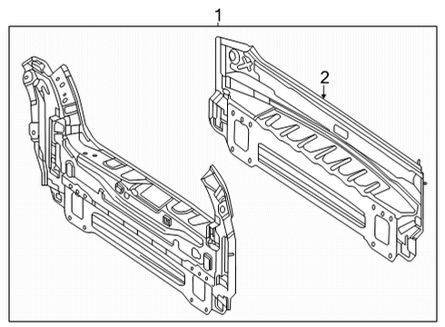 2021 Mercedes-Benz GLE63 AMG S Rear Body Diagram 2