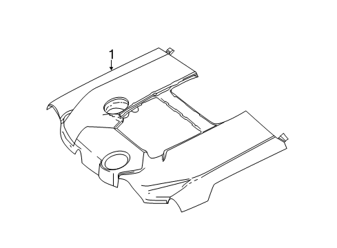 2016 Mercedes-Benz S600 Engine Appearance Cover Diagram