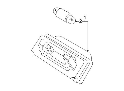 2002 Mercedes-Benz SLK230 License Lamps