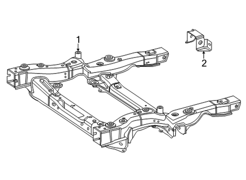 2023 Mercedes-Benz EQS AMG Suspension Mounting - Front Diagram