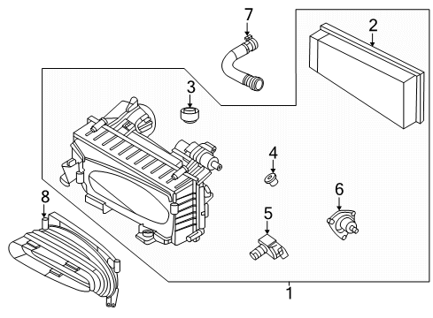 Intake Hose Diagram for 177-090-21-01