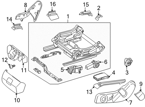 Seat Belt Cover Diagram for 204-918-03-30-64-9051