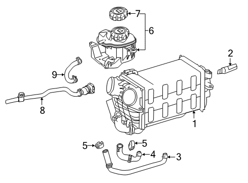 2012 Mercedes-Benz CL550 Intercooler, Cooling Diagram