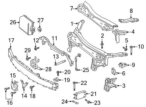 Mount Bracket Diagram for 257-620-06-00