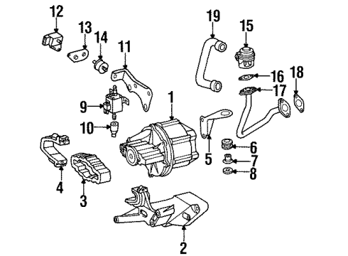 1998 Mercedes-Benz SL500 A.I.R. System Diagram