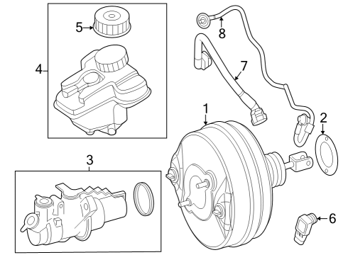 Booster Assembly Diagram for 254-430-19-00