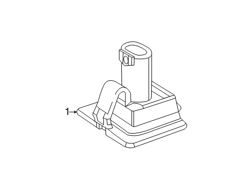 2019 Mercedes-Benz S560 License Lamps Diagram 1