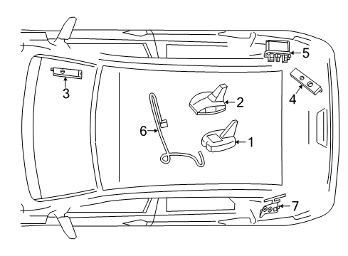 2017 Mercedes-Benz B250e Antenna & Radio Diagram