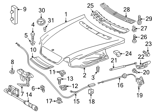 2004 Mercedes-Benz CL500 Anti-Theft Components Diagram 2