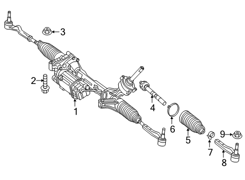 2017 Mercedes-Benz Metris Steering Column & Wheel, Steering Gear & Linkage Diagram 3