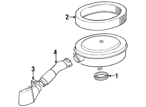 1992 Mercedes-Benz 300TE Filters Diagram 1