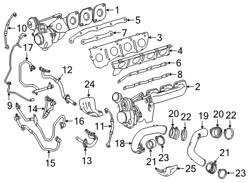 2017 Mercedes-Benz GLE63 AMG S Turbocharger Diagram 2