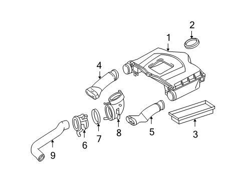 2007 Mercedes-Benz C350 Air Intake