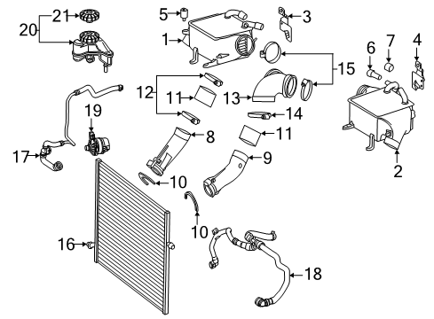 2019 Mercedes-Benz S65 AMG Intercooler Diagram 1