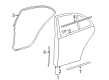 Diagram for Mercedes-Benz E500 Weather Strip - 211-730-02-78