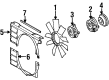 Diagram for 1994 Mercedes-Benz E420 Cooling Fan Clutch - 119-200-01-22