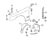 Diagram for Mercedes-Benz CLS550 Fender Splash Shield - 219-690-09-30